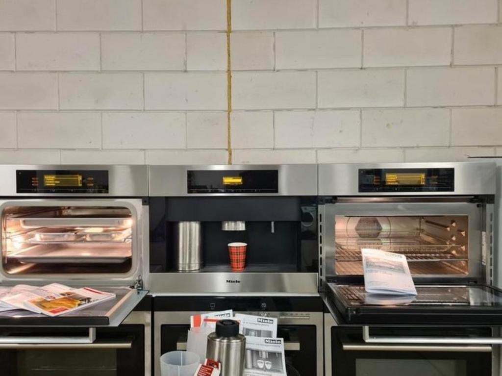 Miele combimagnetron, hetelucht-stoomoven XXL &koffiemachine, Witgoed en Apparatuur, Combimagnetron, Crisp, Gebruikt, Ophalen of Verzenden