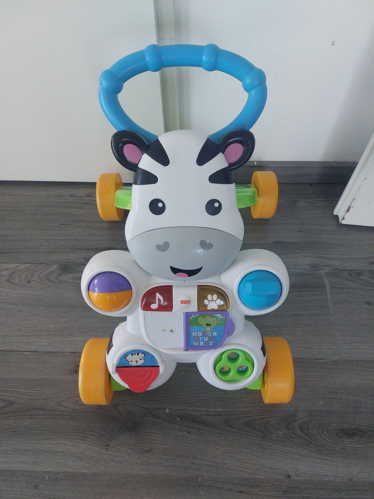 Fisher-Price Zebra Loopwagentje met Geluid en Licht, Ophalen, Zo goed als nieuw, Overige typen, Met licht