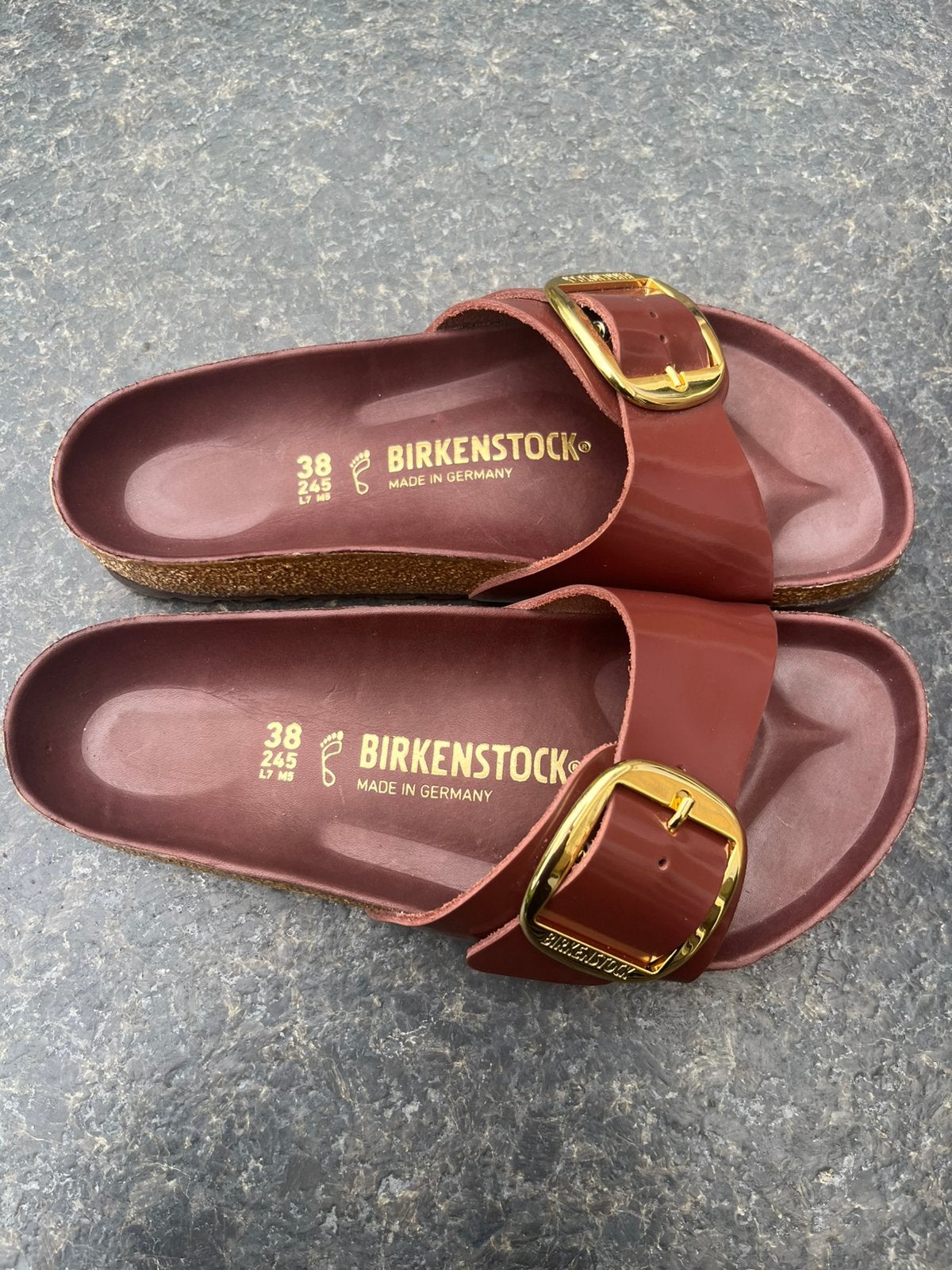 Birkenstock slippers 38  bruin,nieuw., Kleding | Dames, Schoenen, Ophalen of Verzenden, Zo goed als nieuw, Bruin