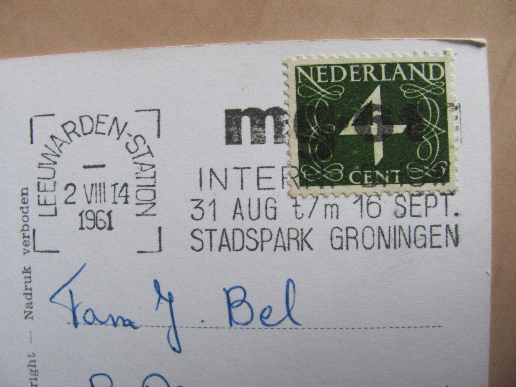 Groningen 1961 Stadspark Intern GHOW, Ophalen of Verzenden