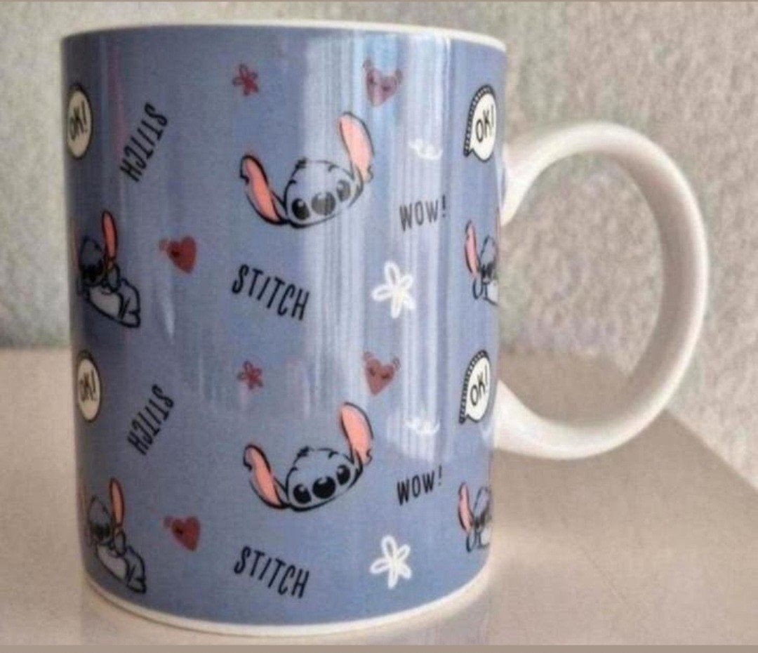 Beker Lilo & Stitch, Huis en Inrichting, Keuken | Servies, Ophalen of Verzenden, Zo goed als nieuw, Overige stijlen, Kop(pen) en/of Schotel(s)