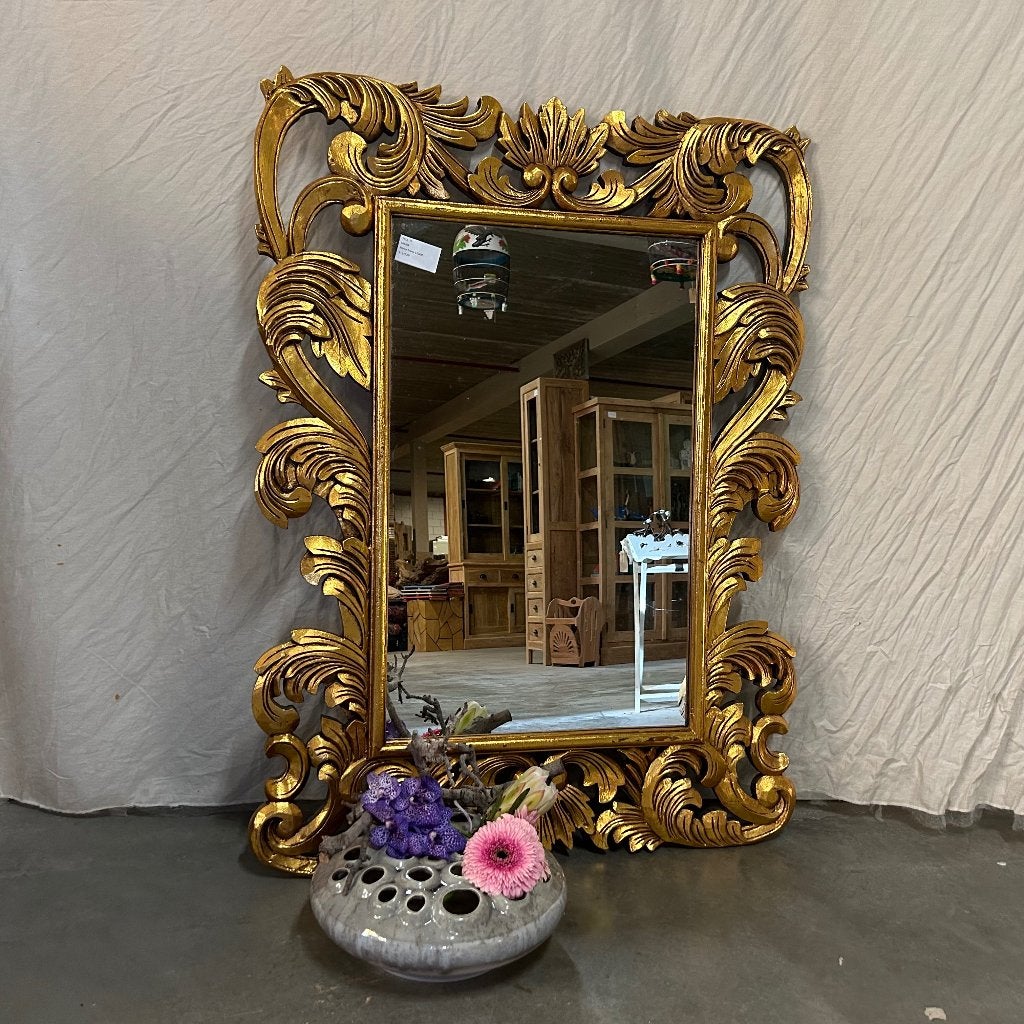 barok spiegel goud met lijst 120 x 90 cm - Gratis bezorgd, TTM Wonen, Meubels – (Perzische) Tapijten en Woonaccessoires, Nieuw
