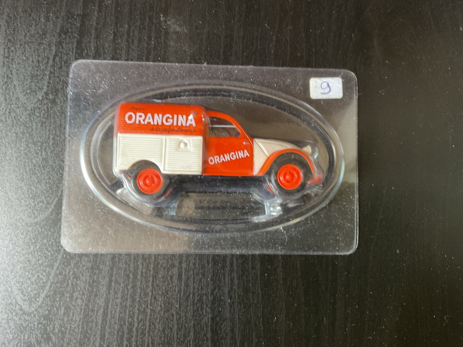 Norev Hachette 2cv bestelauto Orangina 1:43, Hobby en Vrije tijd, Ophalen of Verzenden, Nieuw, Auto, Norev
