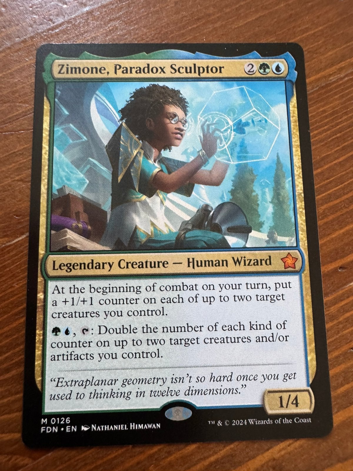 Zimone, Paradox Sculptor Magic: The Gathering Foundations, Verzenden, Zo goed als nieuw