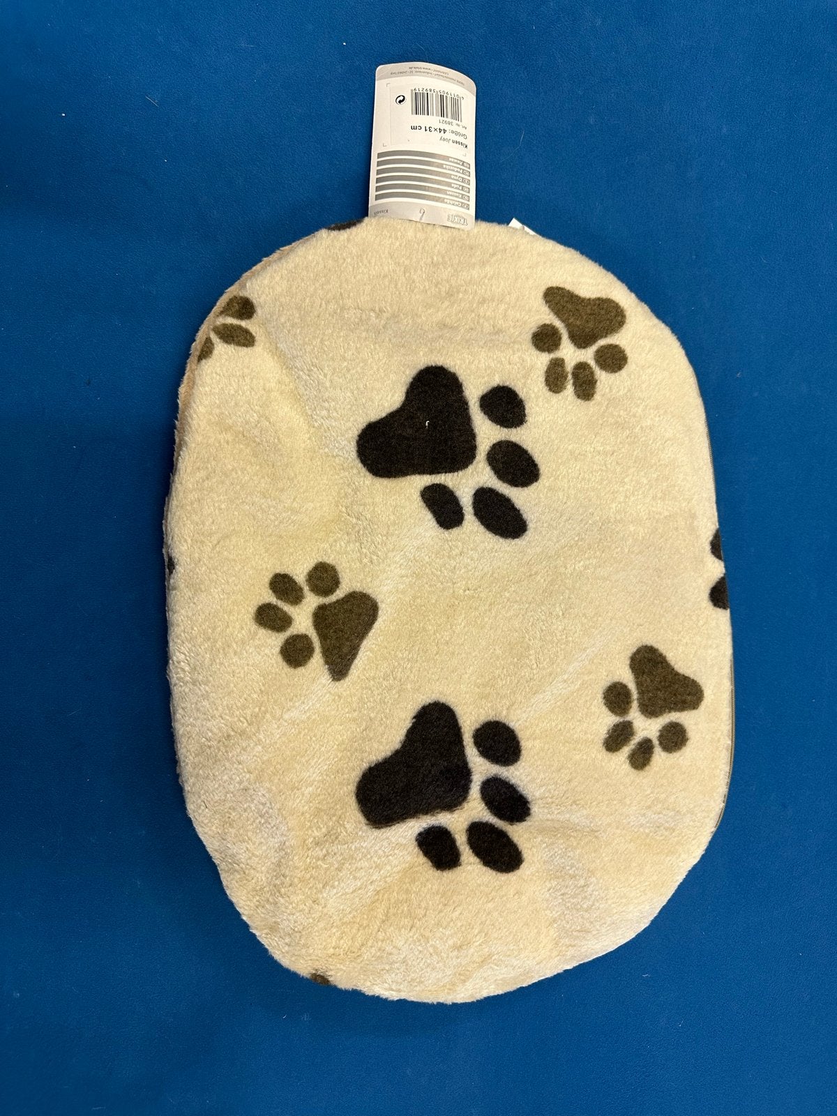 Honden kussen voor de benche wit met poot afdruken, Ophalen of Verzenden