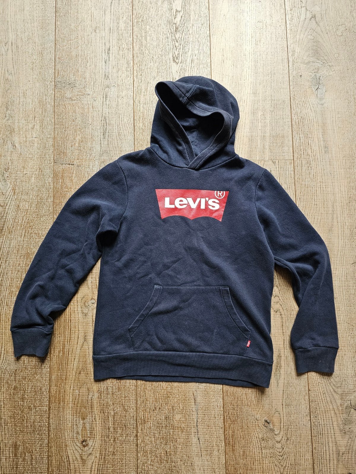 Levi's hoodie 164 / 14A donkerblauw, Kinderen en Baby's, Trui of Vest, Ophalen of Verzenden, Zo goed als nieuw, Levi's