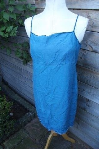 Zomerjurk blauw Laura Ashley mt 38 Vaste prijs AANBIEDING, Maat 38/40 (M), Blauw, Ophalen of Verzenden, Zo goed als nieuw