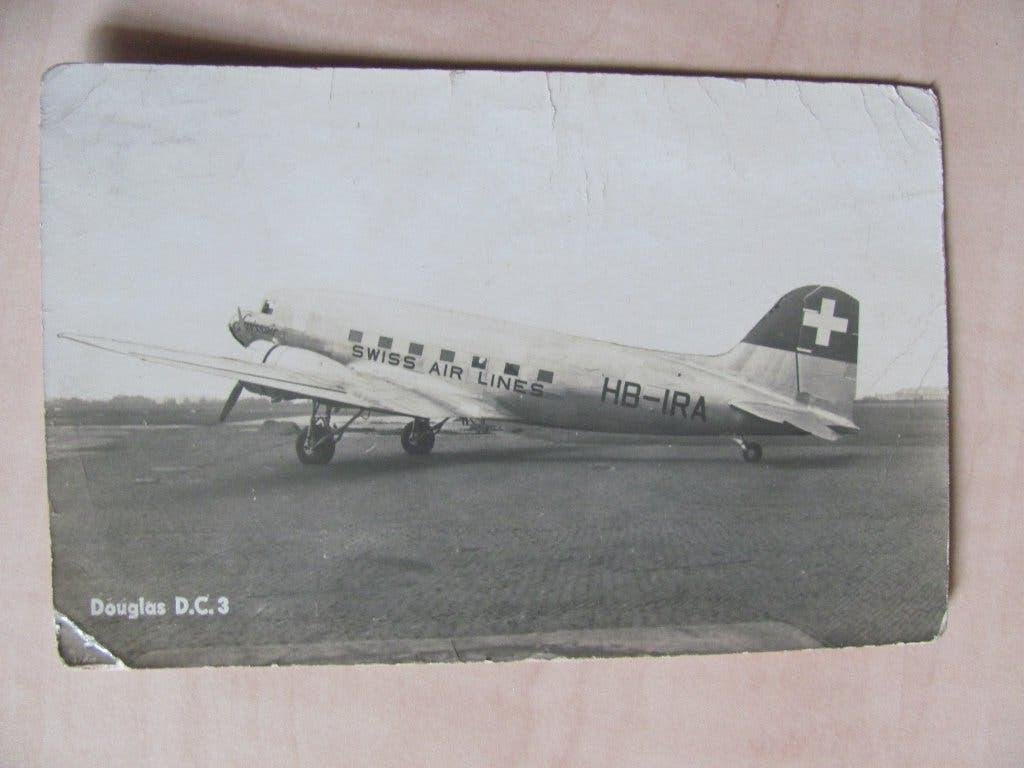 Douglas D.C.3 1917 reclamekaart Fokker, Veldpost, Verzamelen, Luchtvaart en Vliegtuigspotten, Ophalen of Verzenden, Overige typen