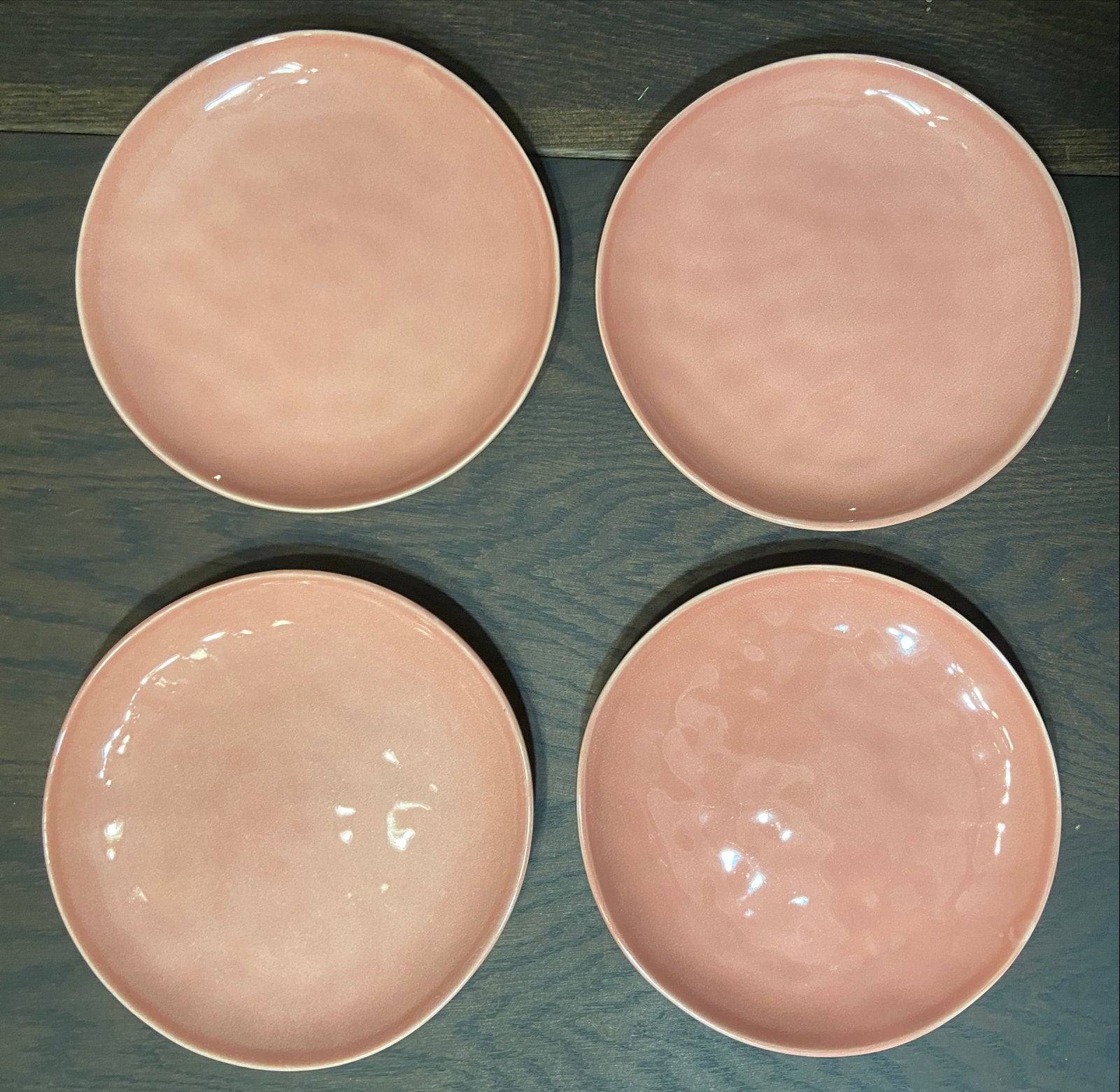 4 Siaki Collection oudroze eetbordjes 20cm, Ophalen of Verzenden, Zo goed als nieuw, Overige merken, Bord(en)