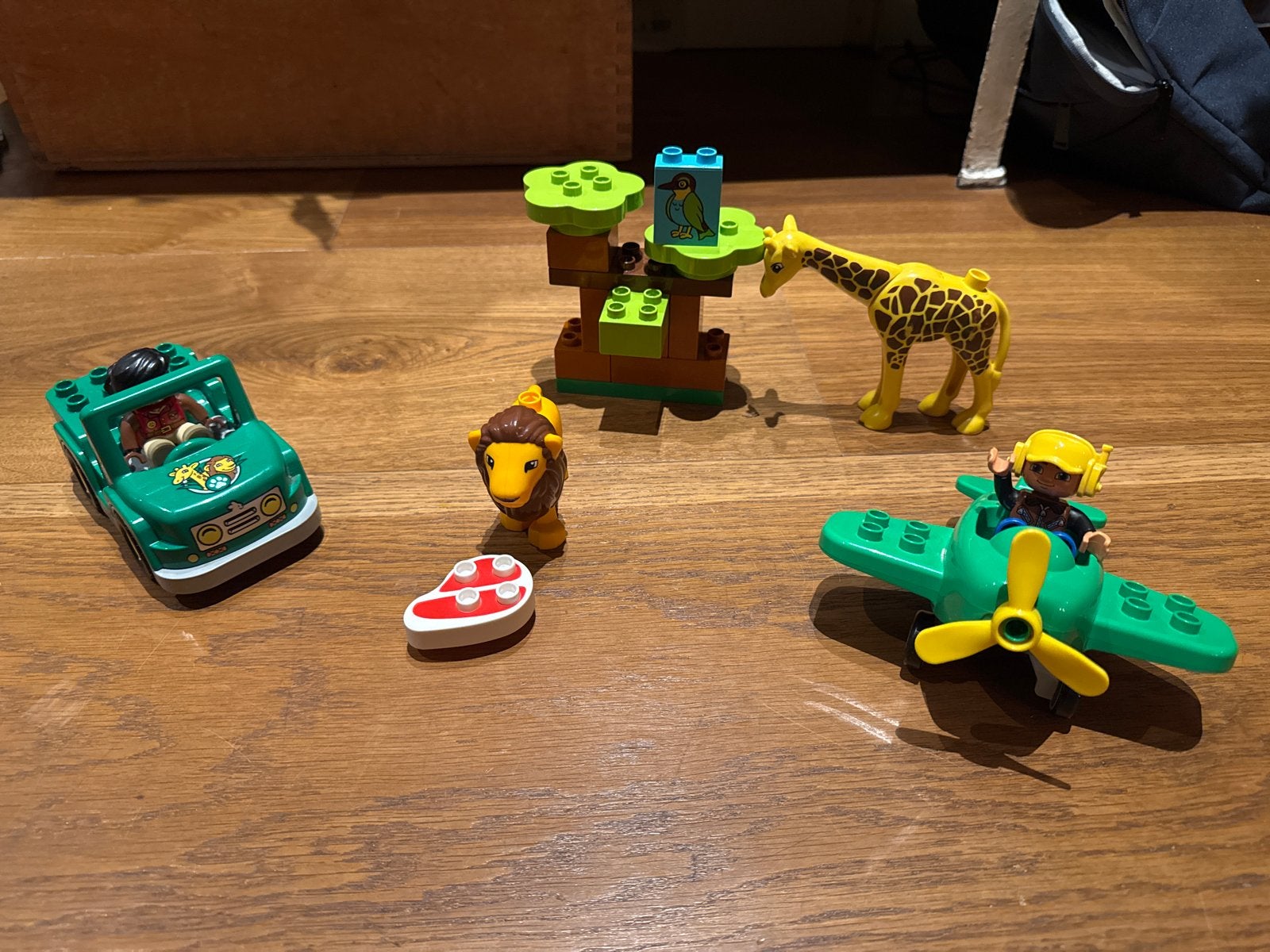 LEGO Duplo Safari Avontuur Set - Auto, Vliegtuig & Dieren, Ophalen of Verzenden, Gebruikt, Complete set, Duplo