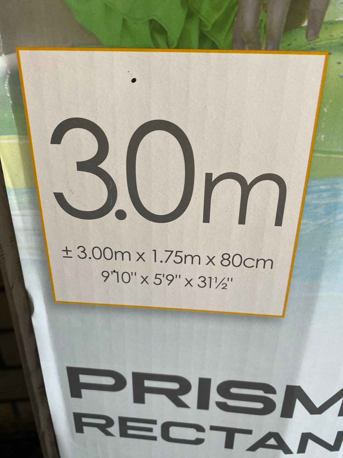 Intex Prism Frame Rectangular Zwembad 3.00m x 1.75m x 0.80m, Ophalen, Gebruikt, 80 tot 120 cm, Minder dan 200 cm