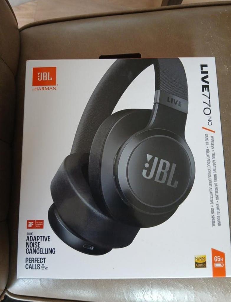JBL Live 770NC koptelefoon - Nieuwstaat met bon, Audio, Tv en Foto, Koptelefoons, Ophalen, Zo goed als nieuw, Over oor (circumaural)