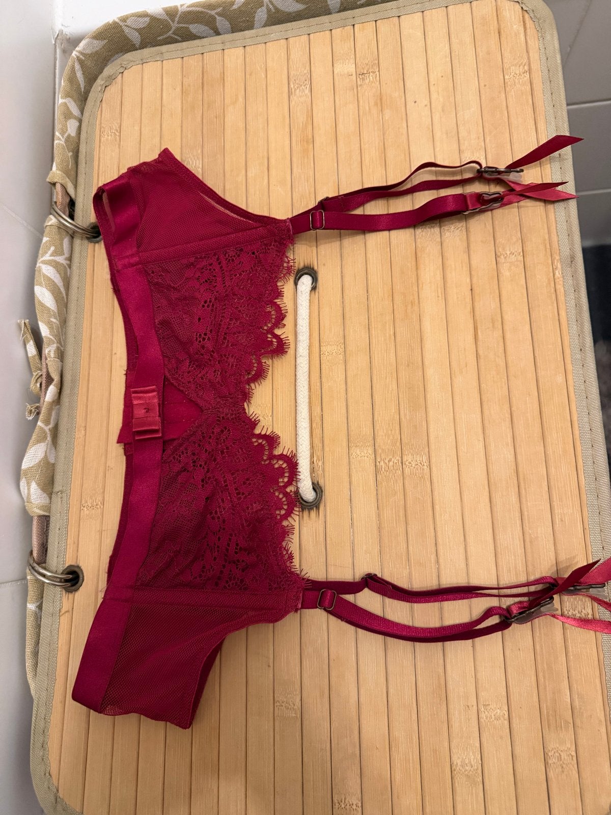 Hunkemöller jarretelgordel S/M, Verzenden, Rood, Overige typen