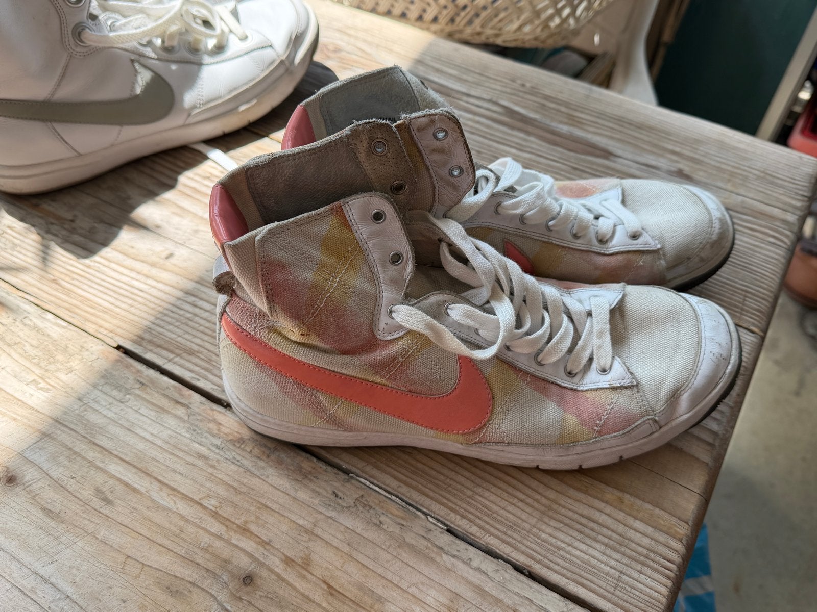 Nike Blazer Mid Tie-Dye Sneakers Maat 41, Verzenden, Gedragen, Roze, Sneakers of Gympen