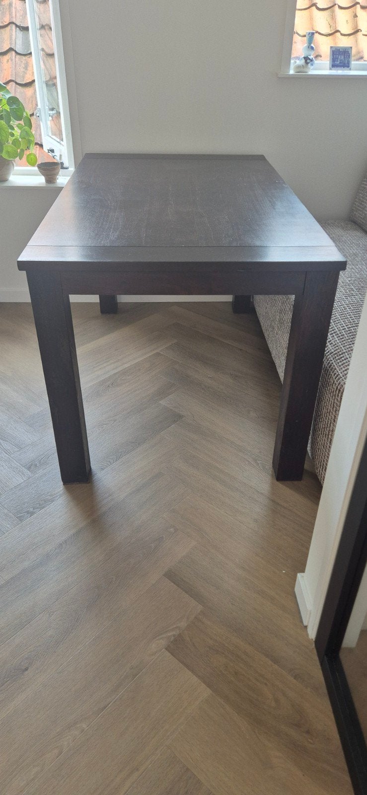 Koloniale massieve houten tafel maat 145x85x78, Huis en Inrichting, Tafels | Eettafels, Ophalen, Gebruikt, 100 tot 150 cm, 50 tot 100 cm