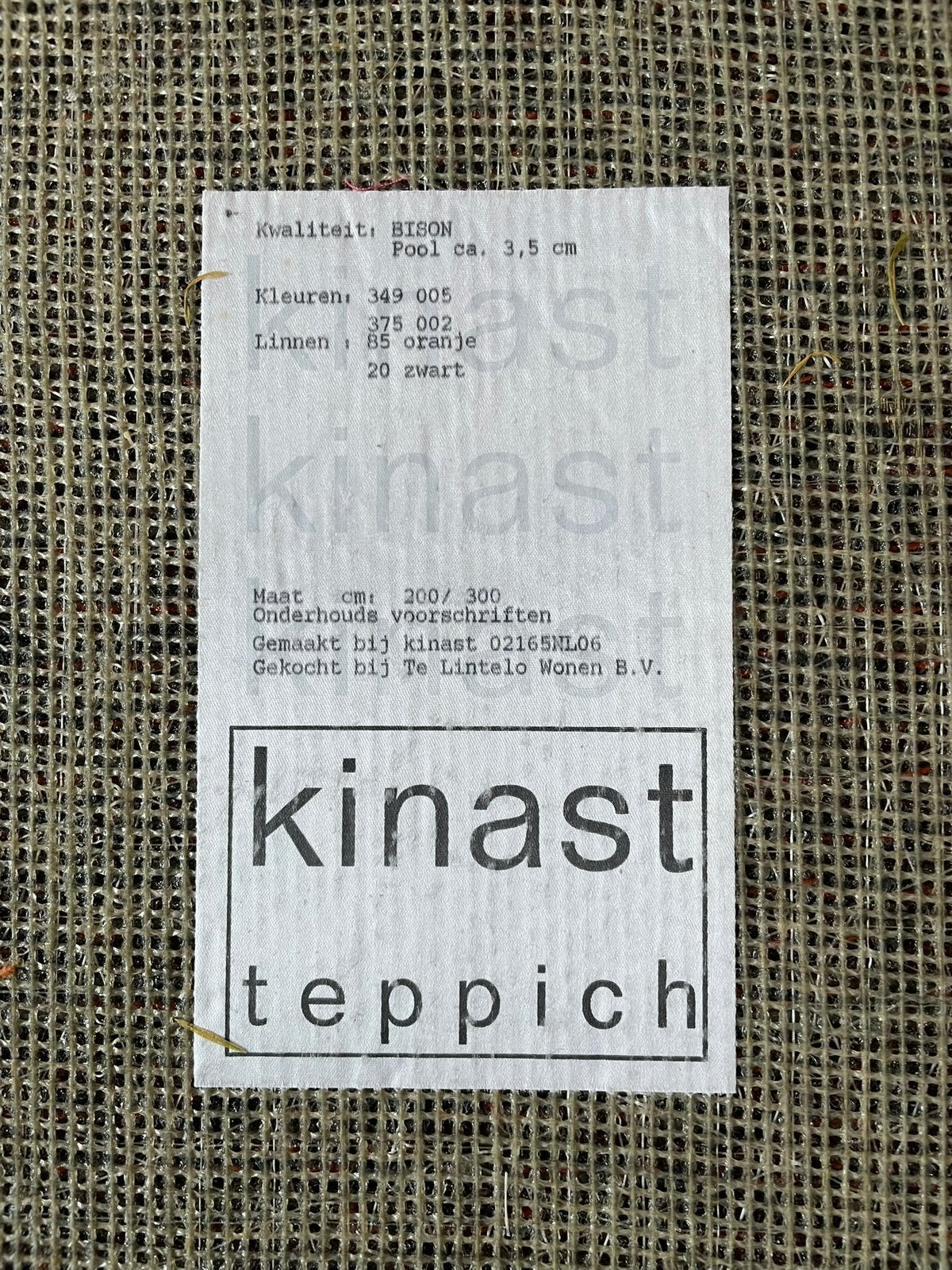 Kinast Teppich vloerkleed 200x300cm, Ophalen, Gebruikt, 150 tot 200 cm, 200 cm of meer