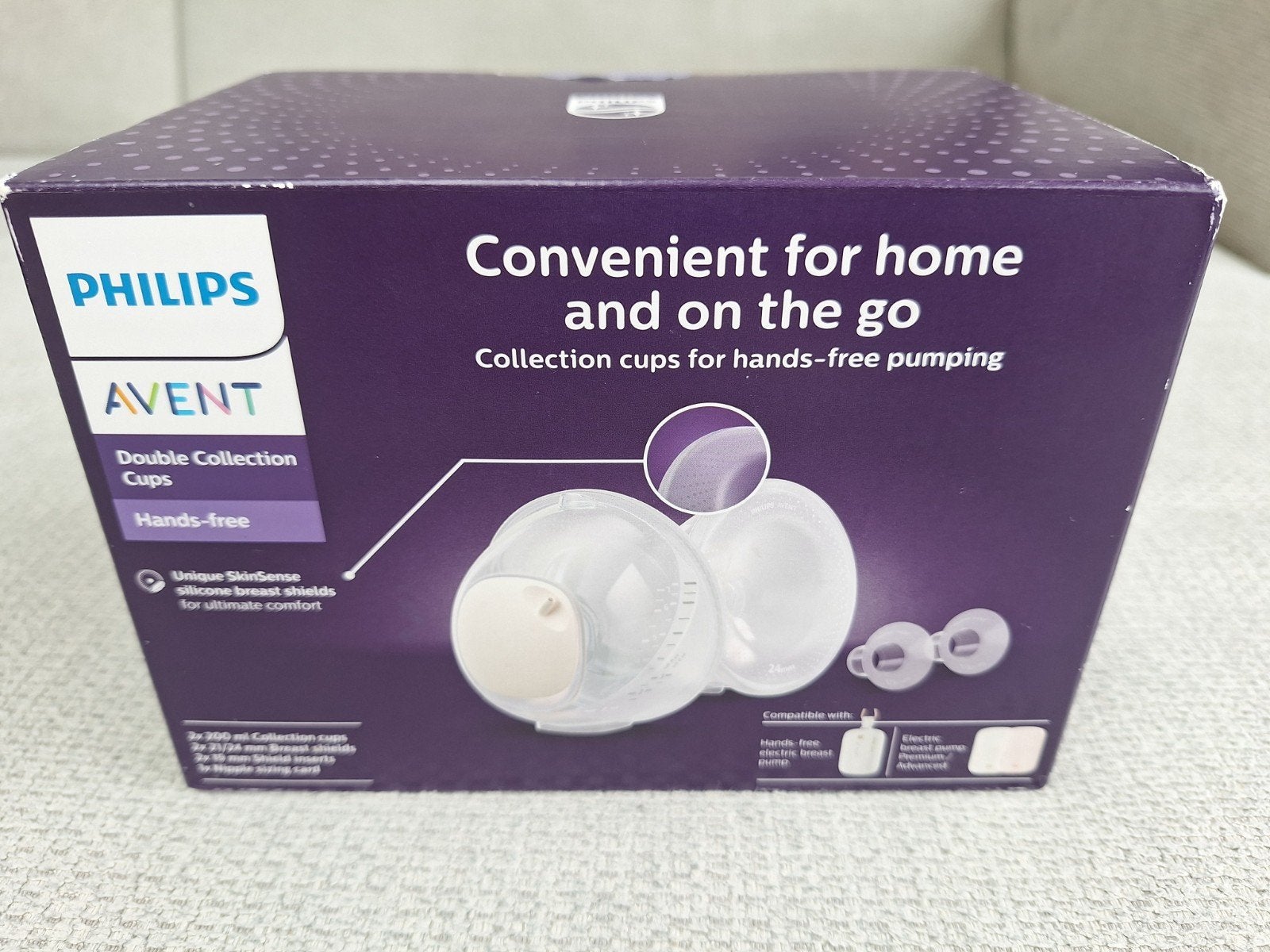 Philips Avent dubbele opvangcups Handsfree kolven SCF439/01, Ophalen of Verzenden, Nieuw