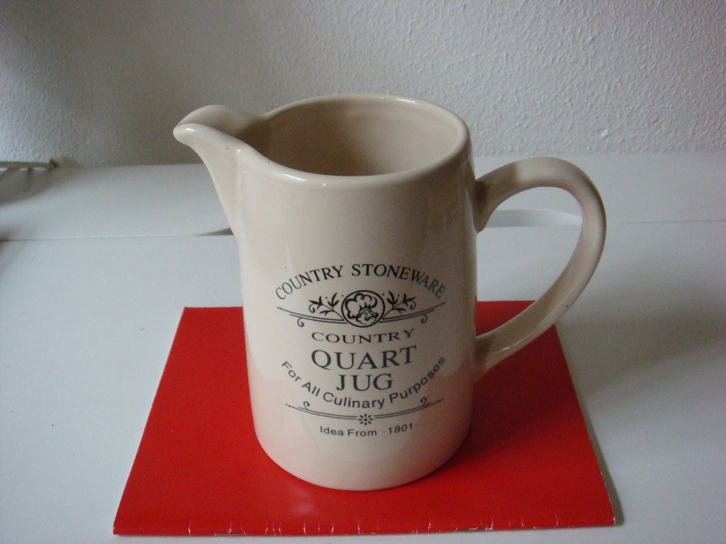 Kan Quart Jug, nieuw, Ophalen, Nieuw, Steen/keramiek, Beige