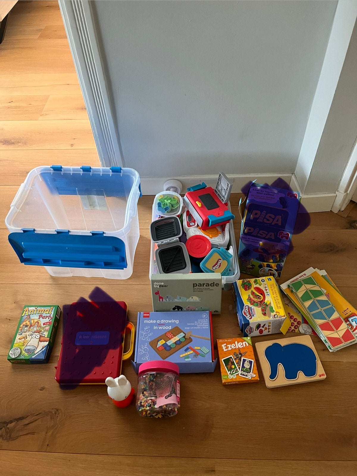 Diverse spelletjes en puzzels met klei attributen, Kinderen en Baby's, Speelgoed | Educatief en Creatief, Ophalen, Gebruikt, Knutselen