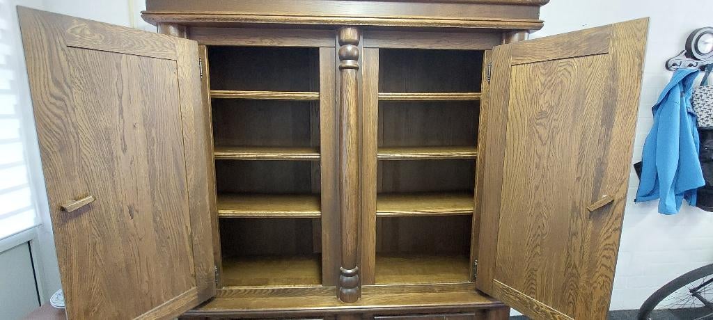 kaaskast, Huis en Inrichting, Kasten | Boekenkasten, Ophalen, Gebruikt, Eiken Kaaskast, Met deur(en)