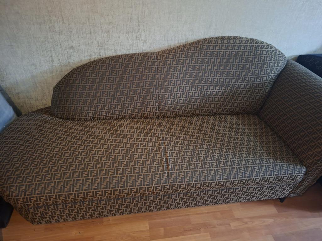 Luxe Fendi style designbank – nieuw, Ophalen, Nieuw, Tweepersoons, Rechte bank