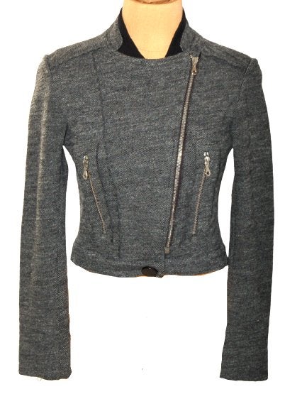 Chloé wollen jasje, jack, Twister, grijs, Mt. M, Verzenden, Chloé, Zo goed als nieuw, Maat 34 (XS) of kleiner