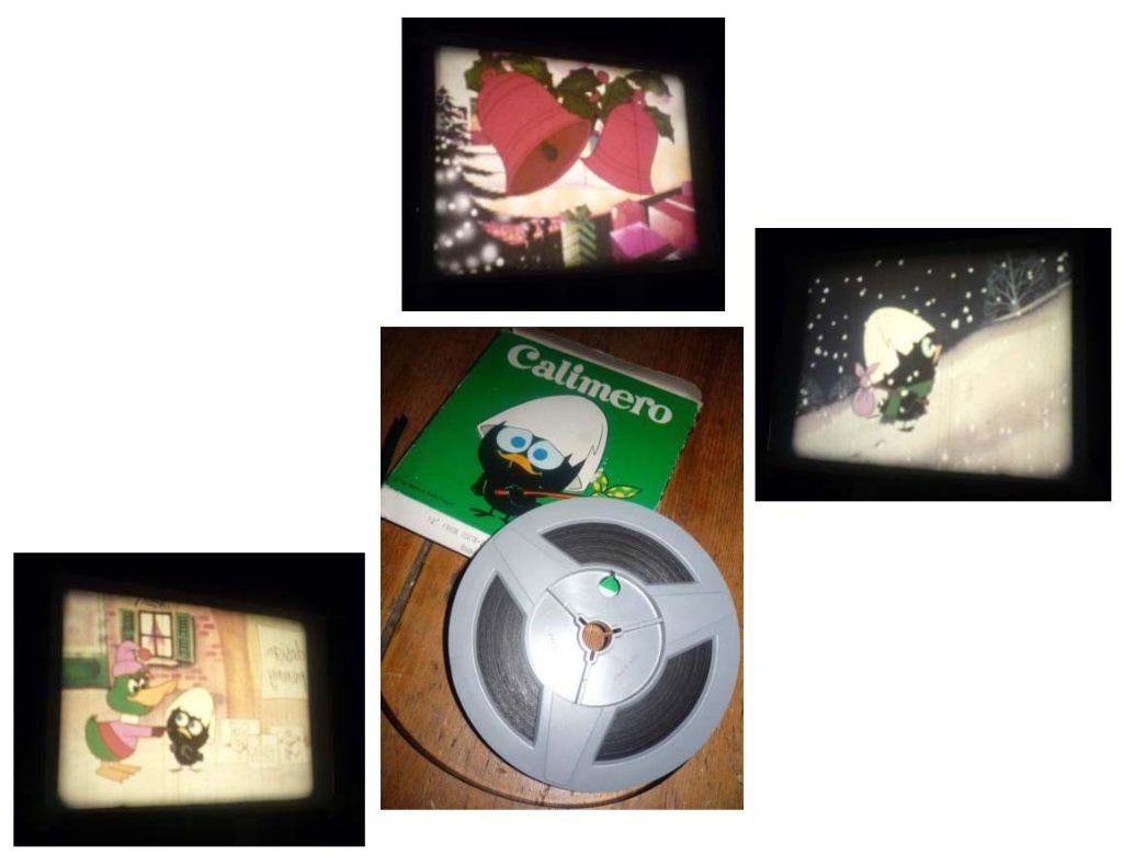 8mm film Calimero Snowflakes to Millions -kleur geluid NL --, Ophalen of Verzenden, 8mm film