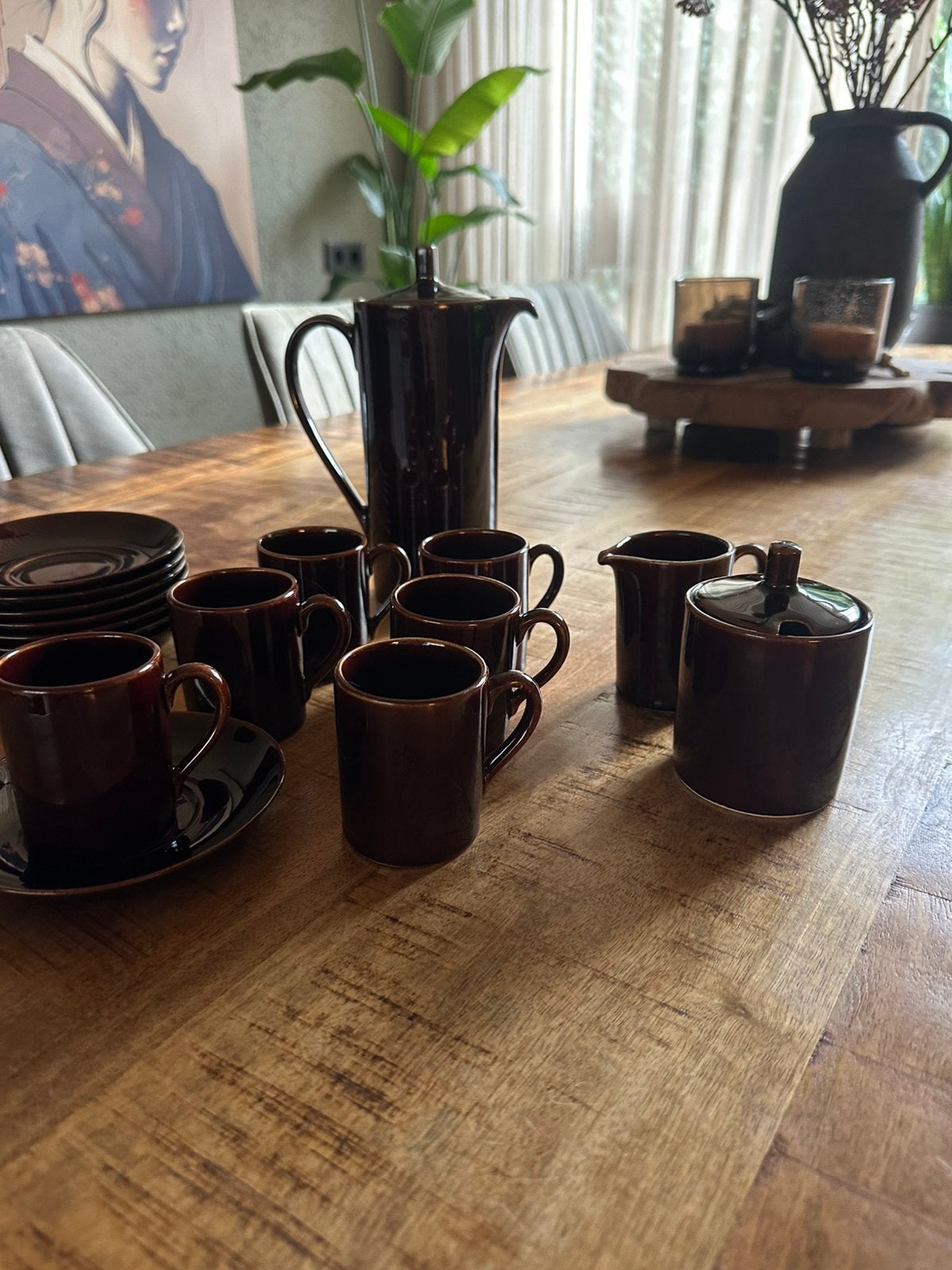Vintage Royal Sphinx koffieservies, Antiek en Kunst, Ophalen
