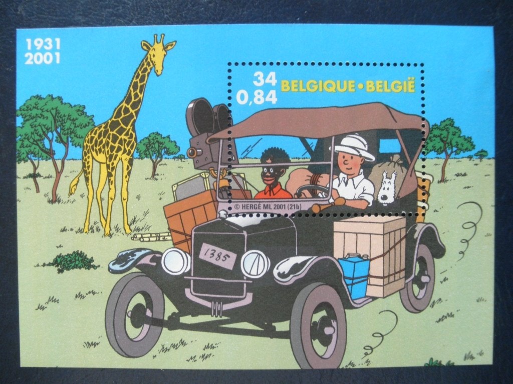 Postzegels België 2001 kuifje, auto - cw. 1,80 postfris., Ophalen of Verzenden, Postfris