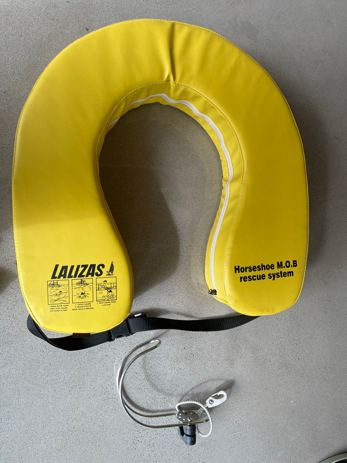 Lalizas Hoefijzer MOB Reddingssysteem - Zo goed als nieuw, Watersport en Boten, Ophalen of Verzenden, Zo goed als nieuw, Overige typen