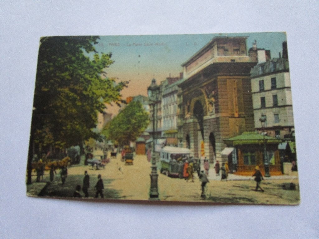 Ansichtkaart Paris - La porte Saint Martin 1924, Verzenden, 1920 tot 1940, Gelopen, Frankrijk