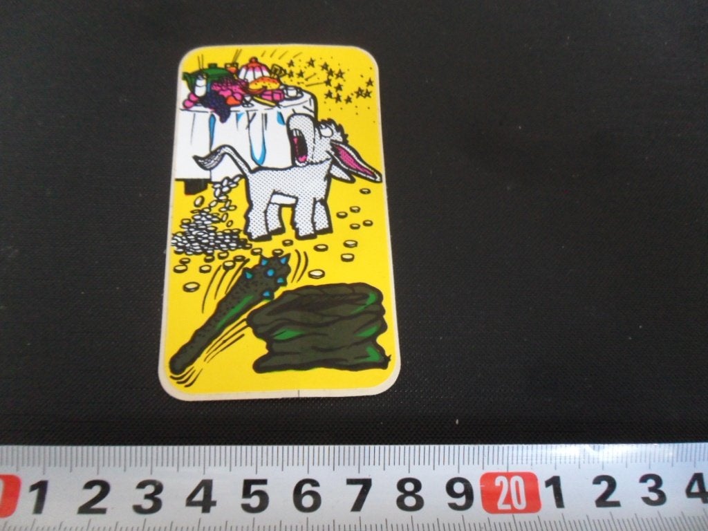 sticker sprookjes strip tafeltje dek je ezeltje strek je kn*, Ophalen of Verzenden, Zo goed als nieuw