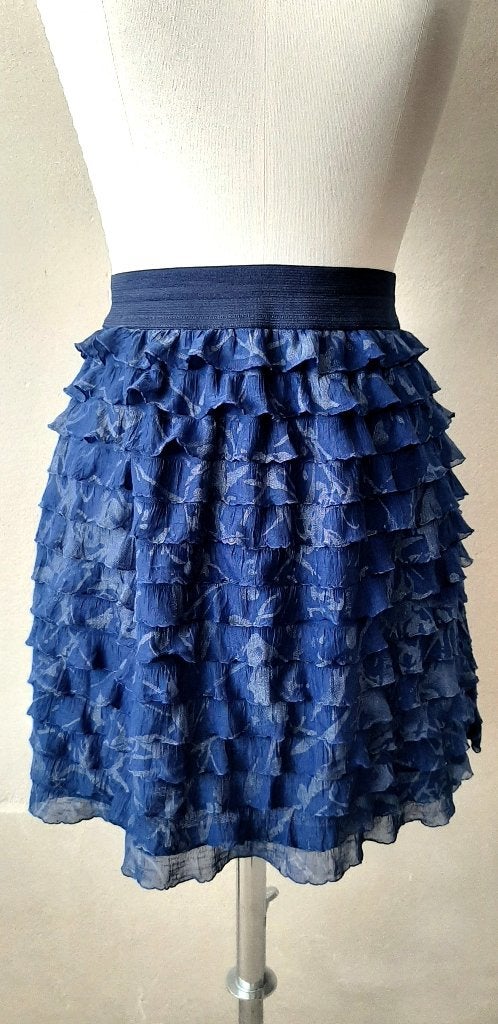 GEISHA, kort blauw rokje met ruches, maat S, Kleding | Dames, Rokken, Geisha, Blauw, Ophalen of Verzenden, Zo goed als nieuw