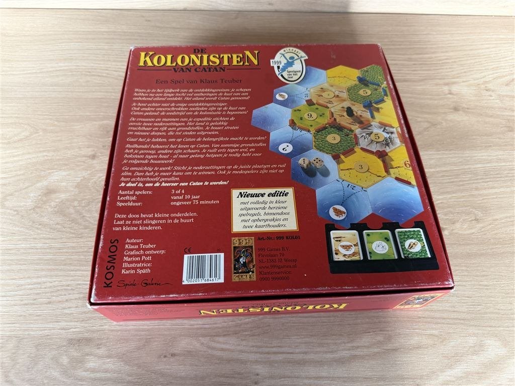 De kolonisten van catan - 999 games - S7188, Ophalen of Verzenden, Zo goed als nieuw