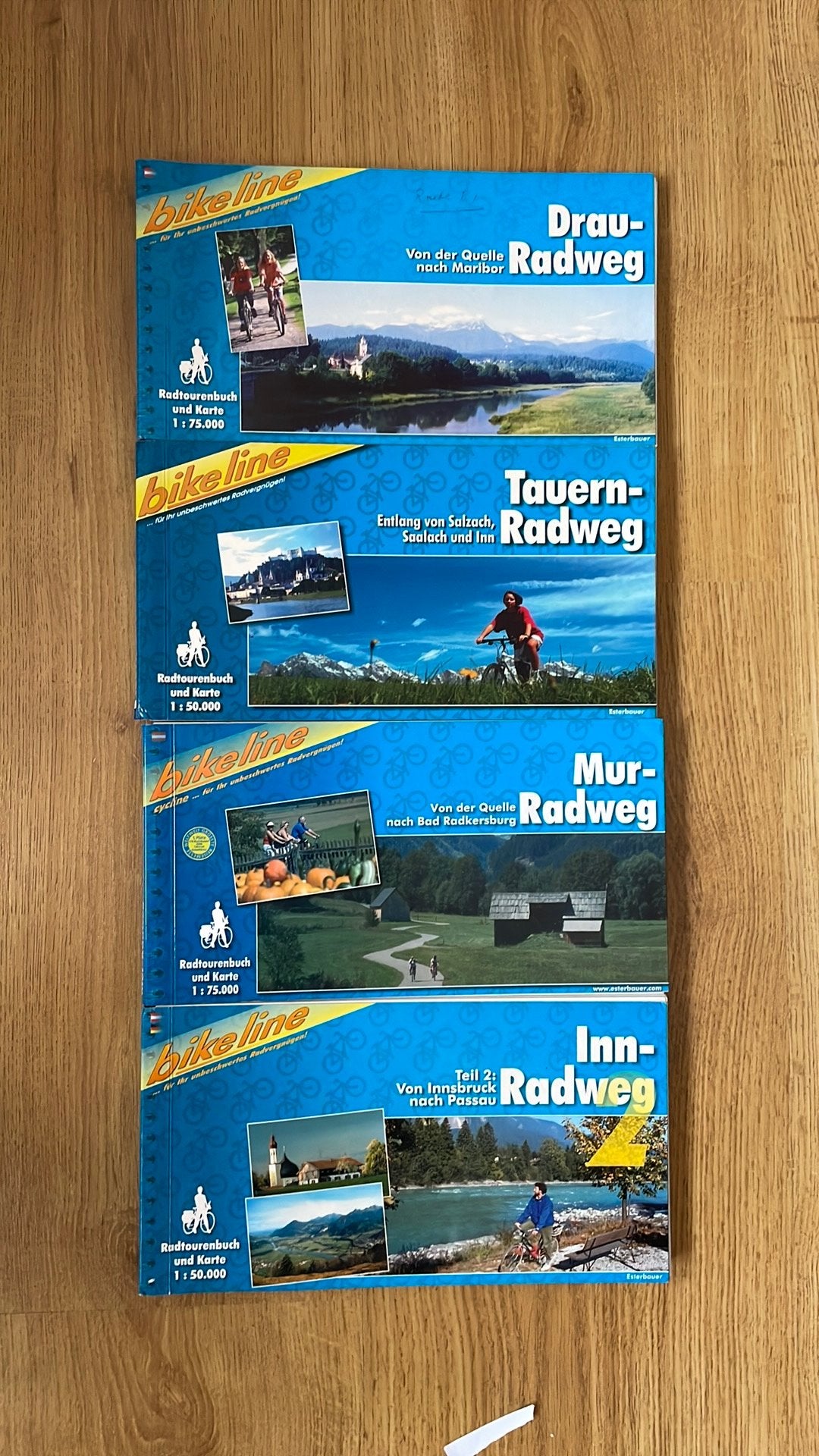Bikeline - Tauern, Drau, Mur, Inn Radweg, 2000 tot heden, Europa Overig, Ophalen of Verzenden, Landkaart