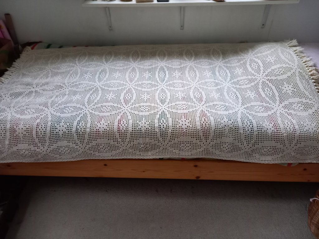 Sprei voor bed, 1-persoons, Ophalen, Eenpersoons, Wit, Katoen