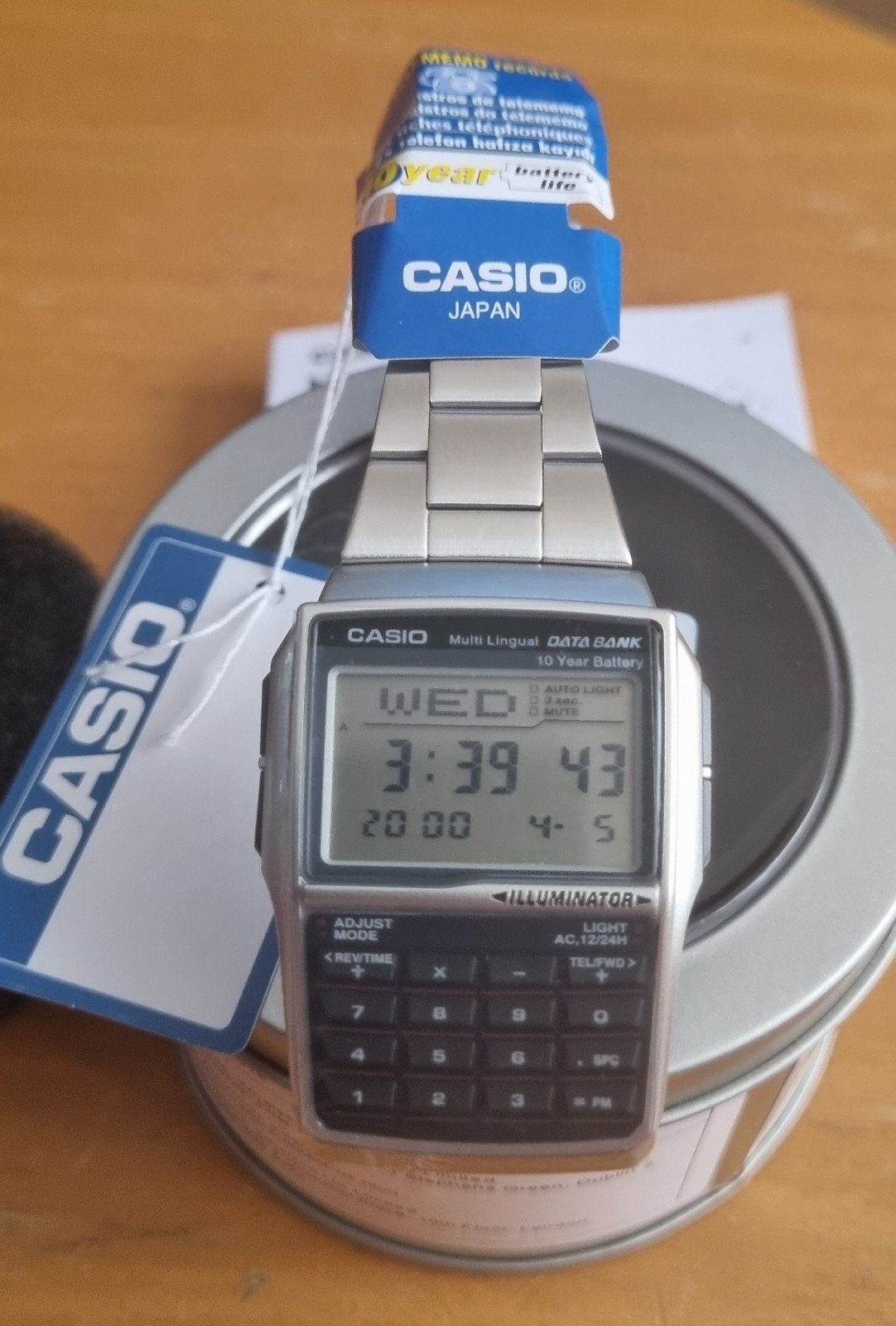 CASIO DBC-32D-1ADF vintage horloge, Ophalen of Verzenden, Staal, Overige merken, 1960 of later