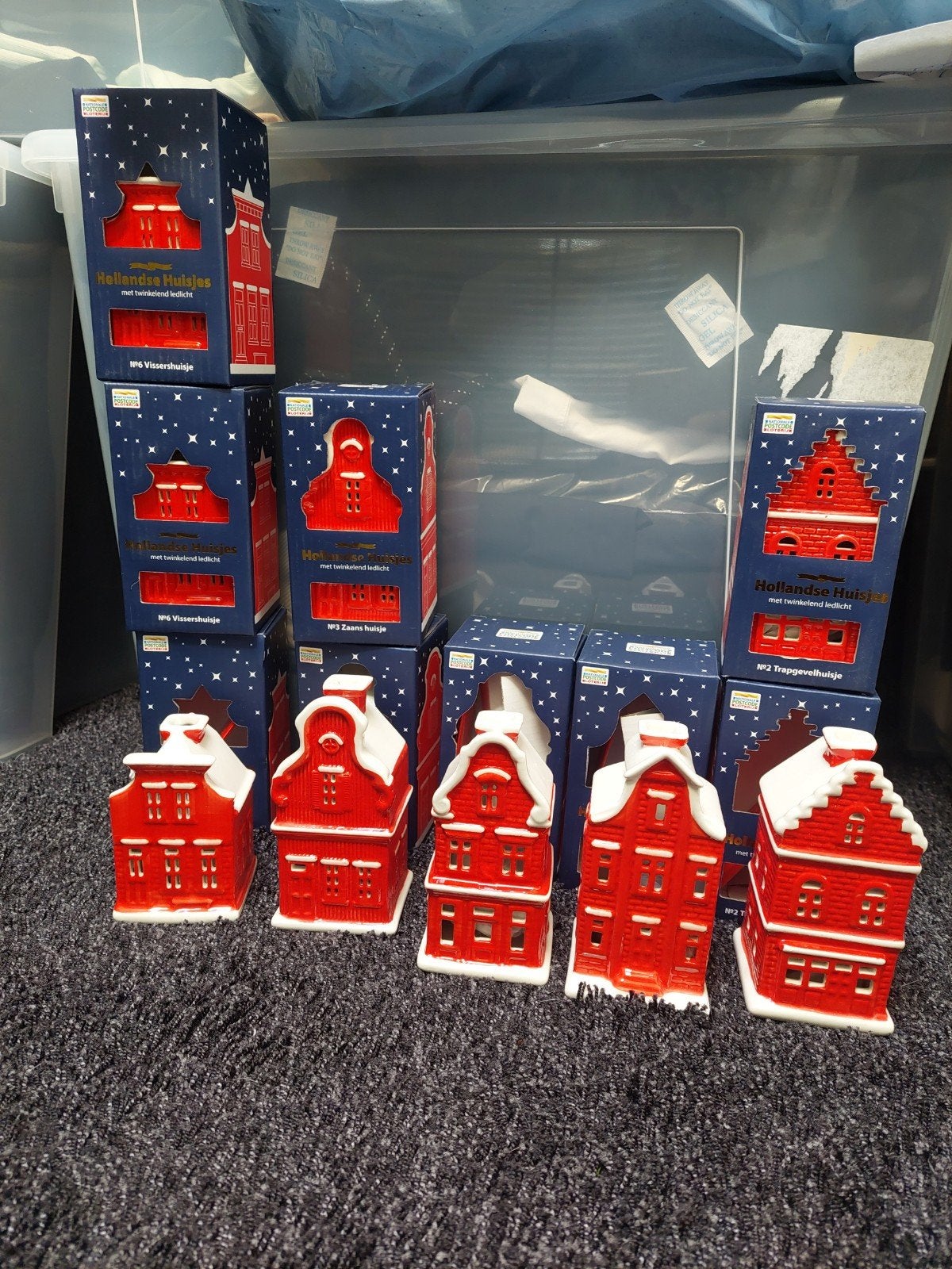 9 postcodeloterijhuisjes, Ophalen of Verzenden, Nieuw