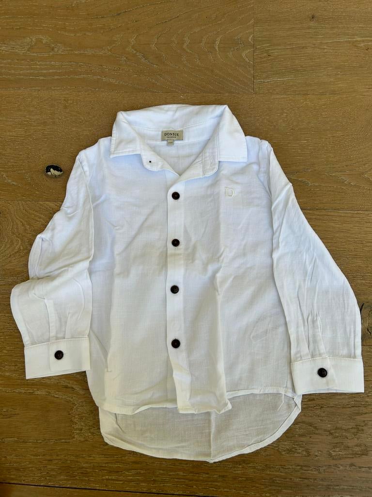 Donsje Amsterdam Wit Overhemd - blouse, Ophalen of Verzenden, Zo goed als nieuw, Jongen of Meisje