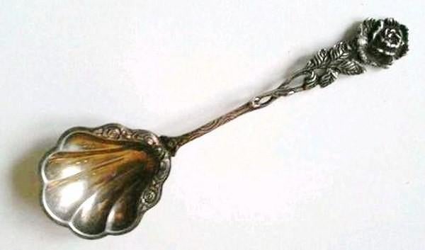 Grote zilveren roomlepel Hildesheimer Rose - Albo (7371-23), Ophalen