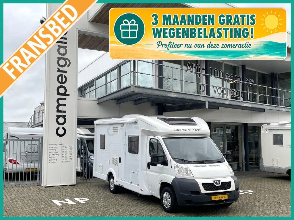 Capron Liberté VIP 690 VIP FRANSBED+HEFBED DAKAIR, Caravans en Kamperen, Campers, 6 tot 7 meter, Bedrijf, 6 tot 7 meter, Carado