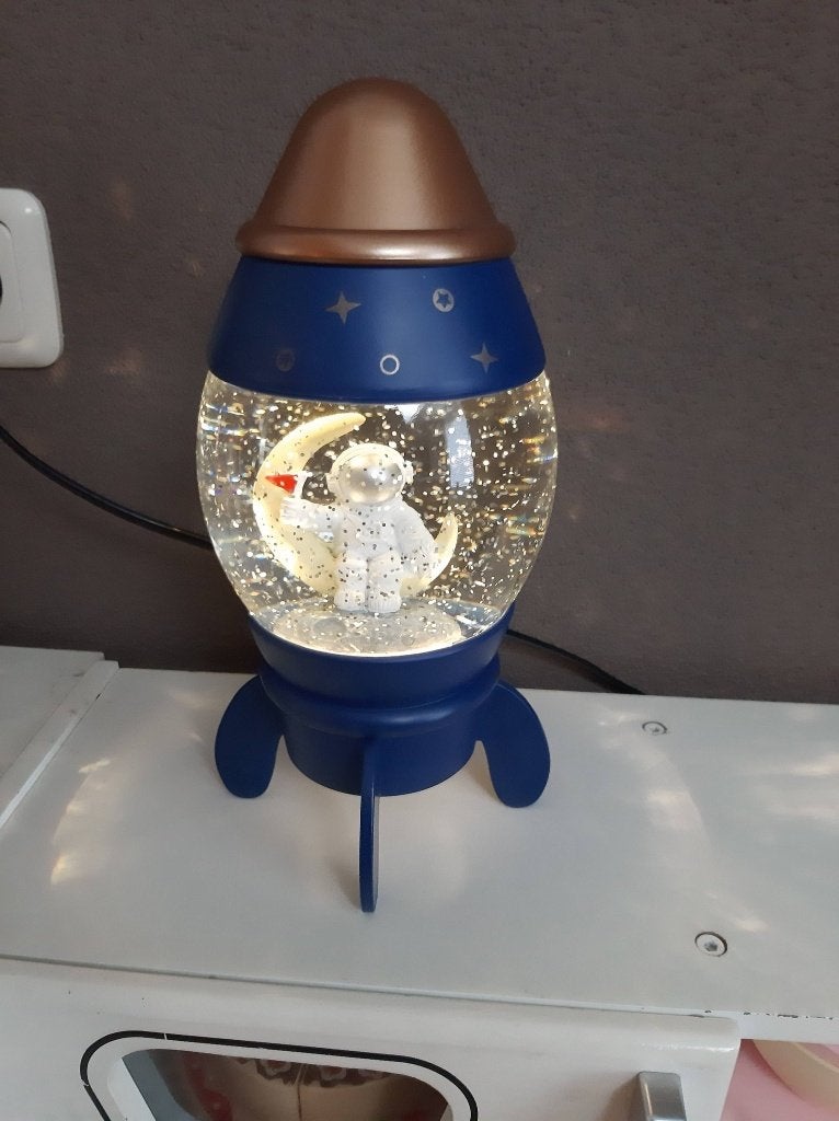 ZGAN nachtlamp kind met licht glitters en project op muur, Overige merken, Inclusief standaard, Ophalen of Verzenden, Zo goed als nieuw
