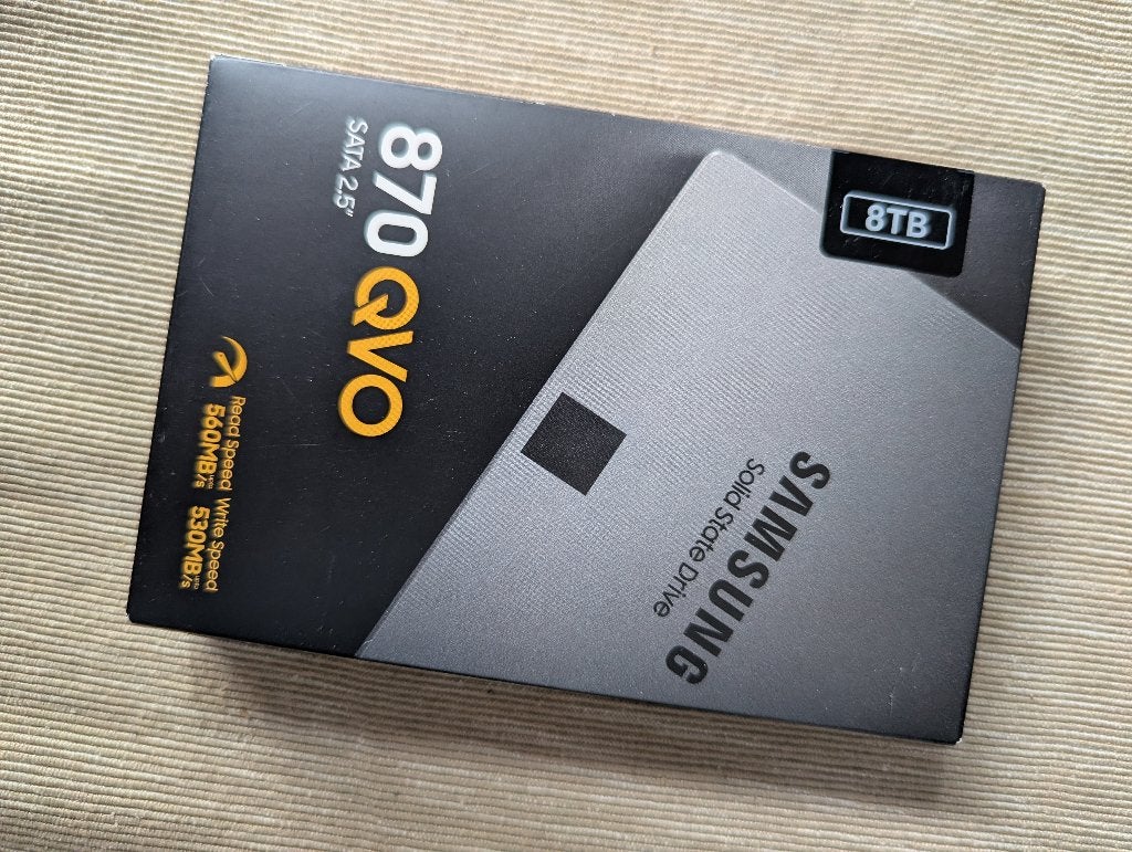 Samsung 870 QVO 8TB, Computers en Software, Ophalen, SSD, 8TB, Zo goed als nieuw