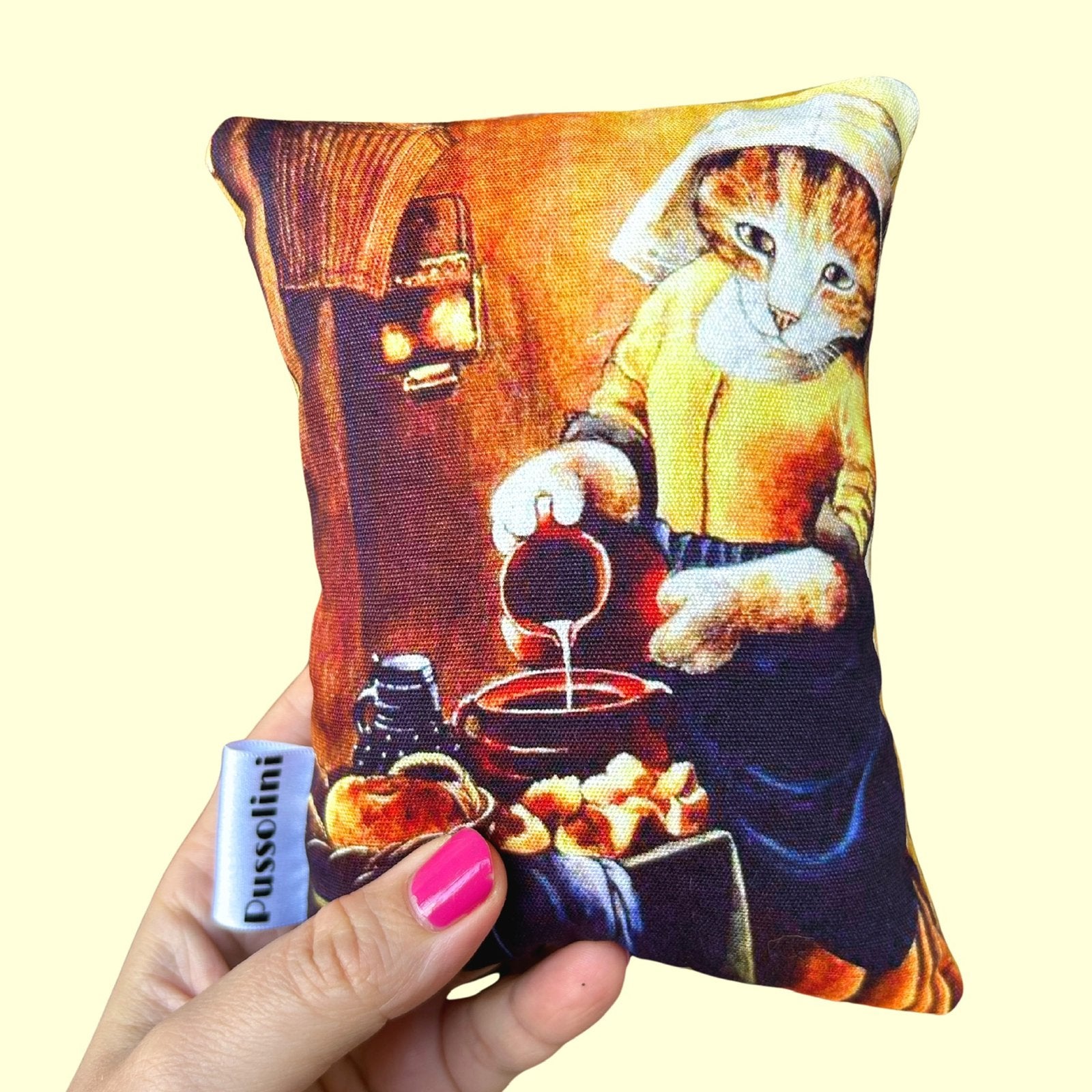Handgemaakt eco kattenspeeltje Vermeer, Dieren en Toebehoren, Ophalen of Verzenden, Nieuw, Kattenkruid
