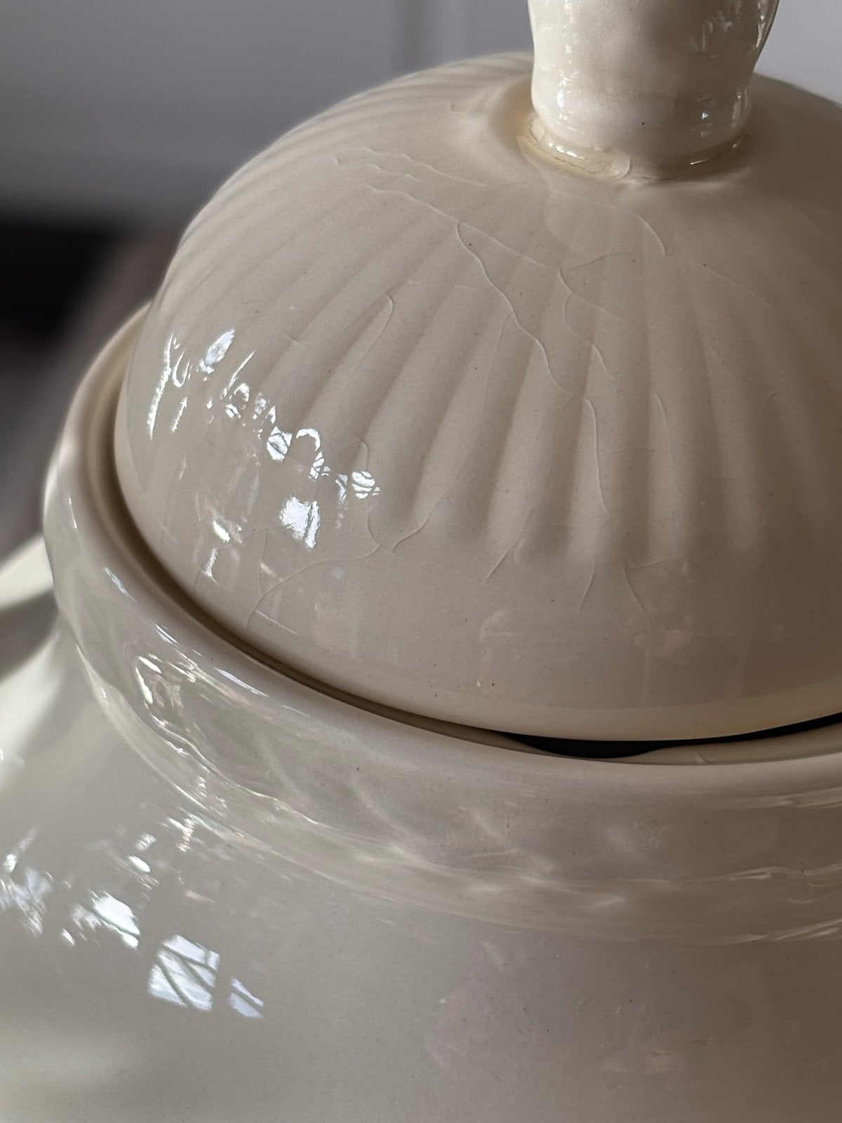 Wedgwood Koffiepot -deksel wat craquele vandaar de prijs, Ophalen of Verzenden
