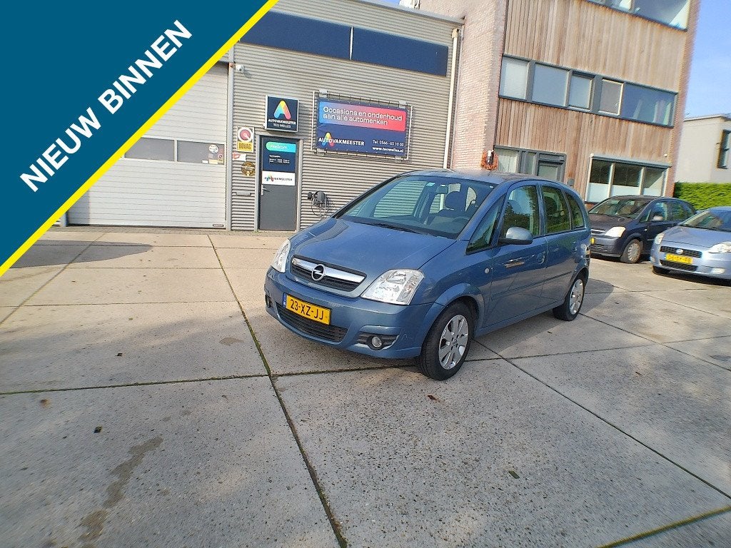 Opel Meriva 1.6-16V Temptation (bj 2007), Gebruikt, 4 cilinders, Blauw, Origineel Nederlands