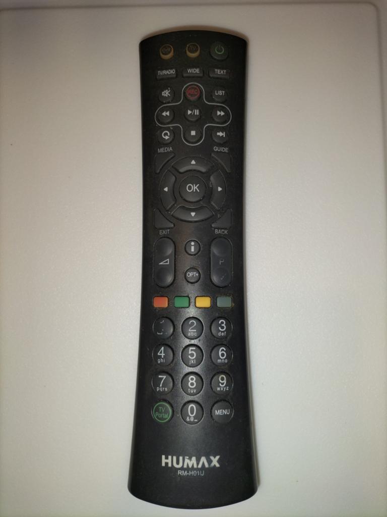 Humax RM-H01U Afstandsbediening voor IRHD-5300C, Audio, Tv en Foto, Afstandsbedieningen, Ophalen of Verzenden, Gebruikt, Origineel
