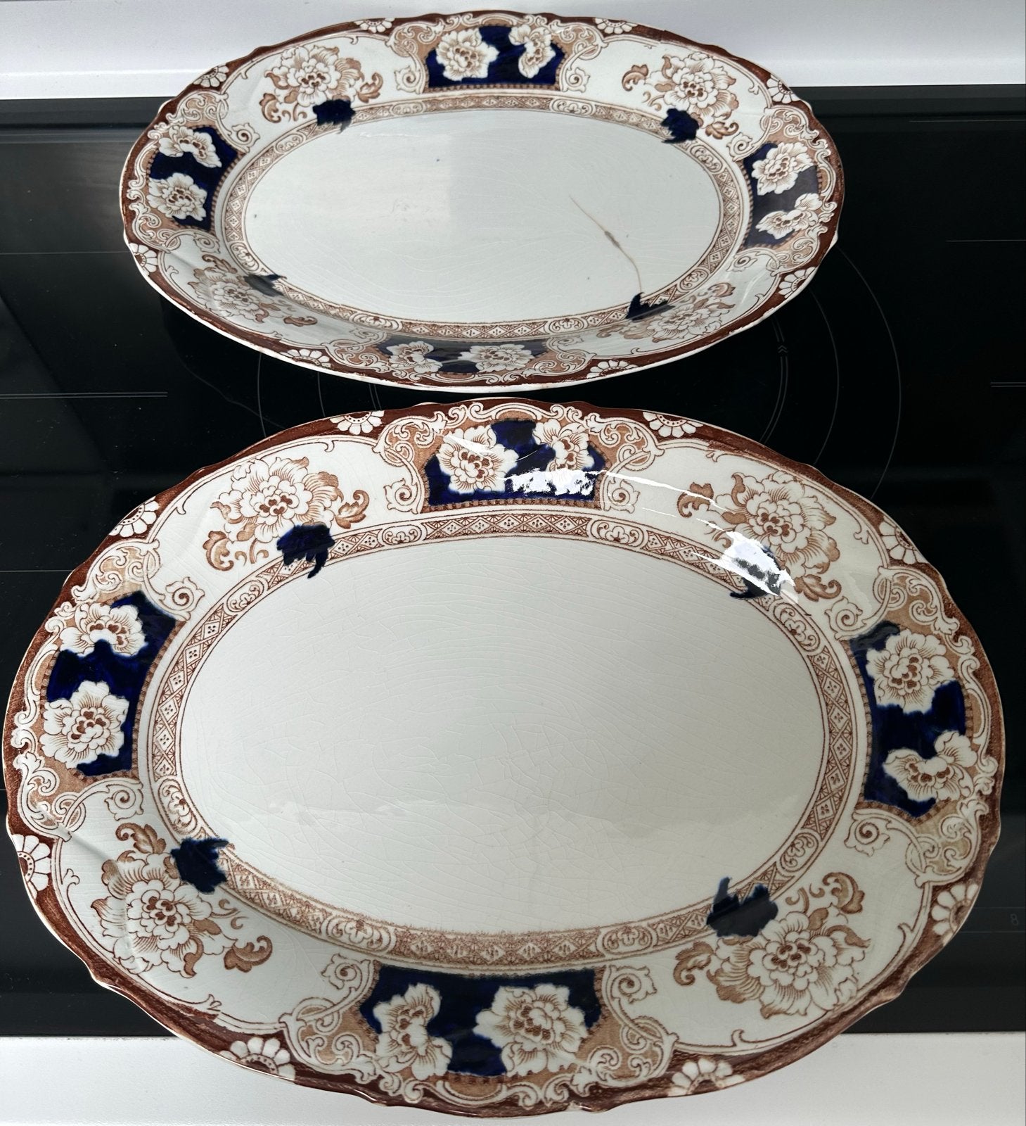 Antieke Davenport Hollinshead & Kirkham serveerschalen, Ophalen