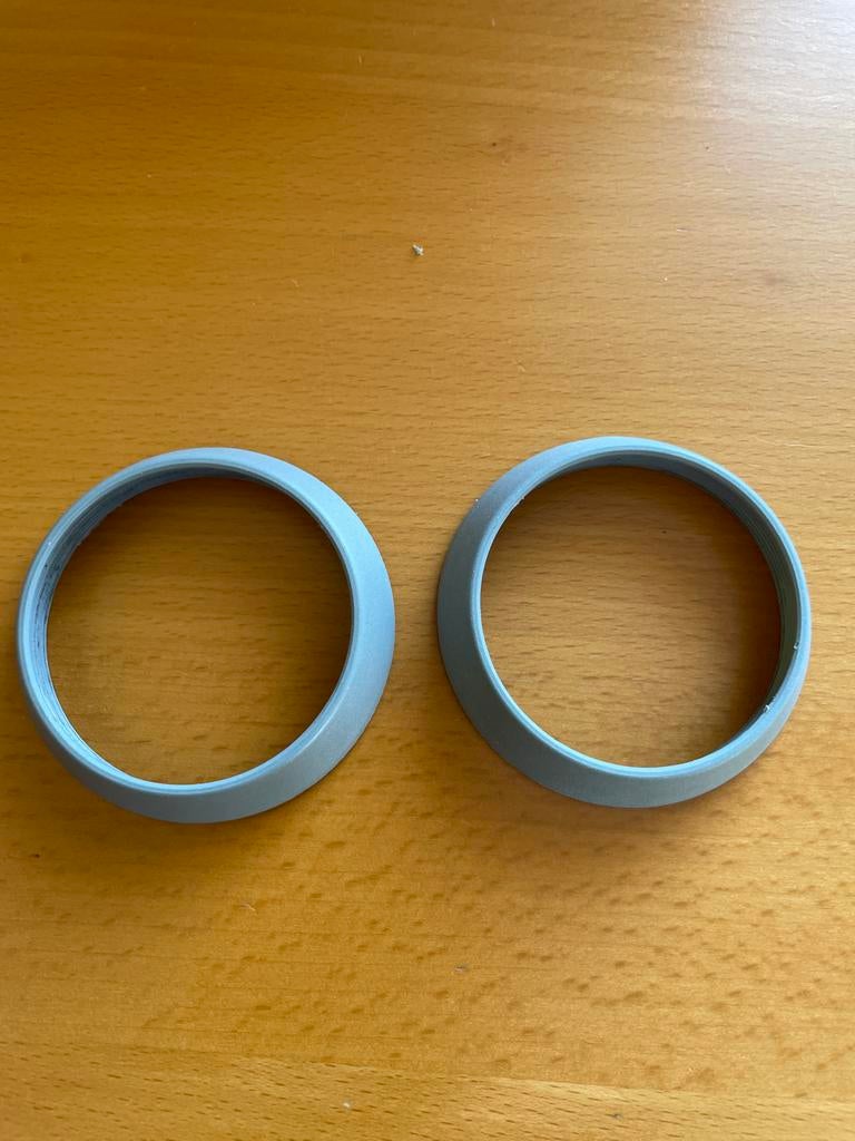 Set HOPPE HCS Decorringen met Schroefdraad Grijs, Doe-het-zelf en Verbouw, Hang- en Sluitwerk, Ophalen of Verzenden, Zo goed als nieuw