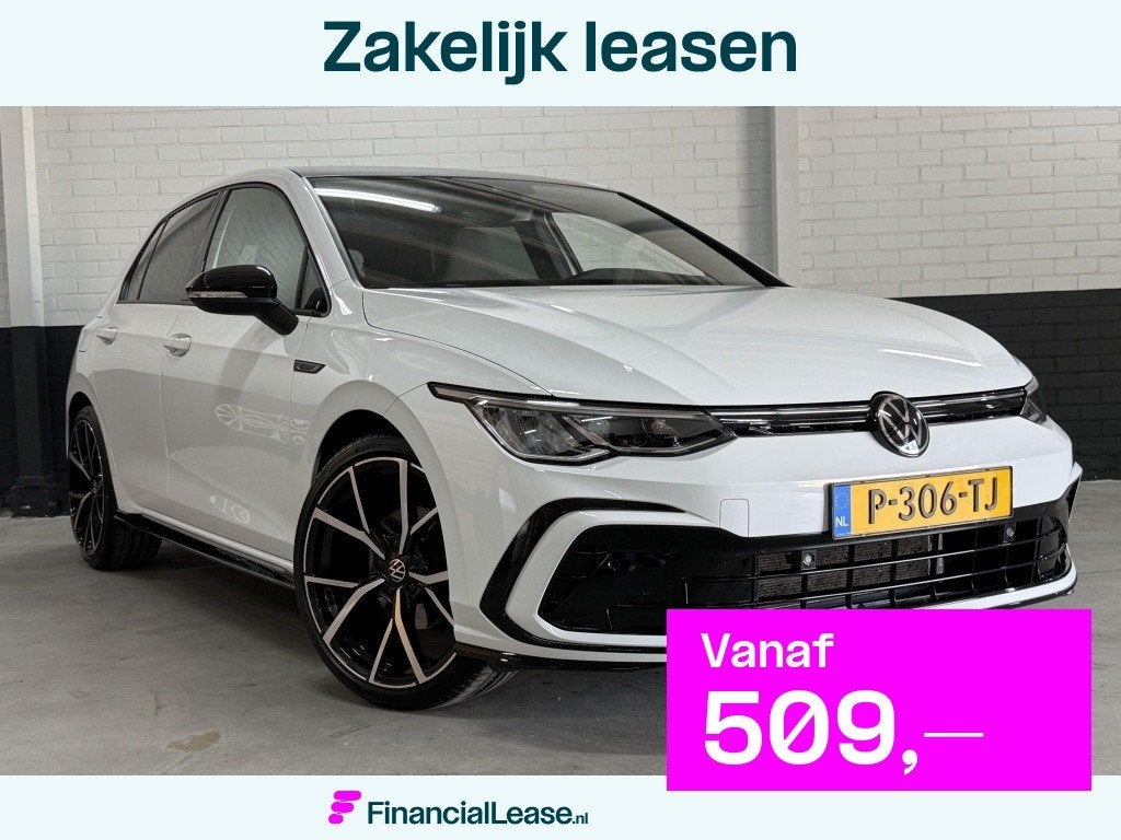 Volkswagen Golf 1.5 eTSI 2x R-Line! Pano, iQ Drive, Stuurvw, Dealer onderhouden, 4 cilinders, Met garantie (alle), Wit